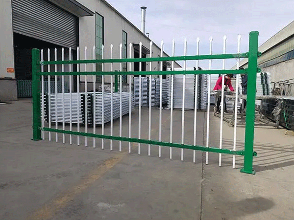 三橫梁鋼制圍墻欄桿050